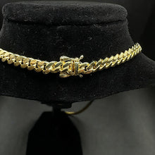 10k yellow gold cuban link chain