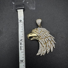 10k yellow gold eagle pendant w diamonds
