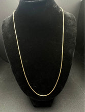 18k gold box link chain