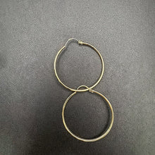 14K yellow gold hoop earrings