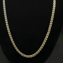 14k yellow gold birdcage link chain