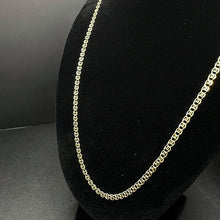 14k yellow gold birdcage link chain