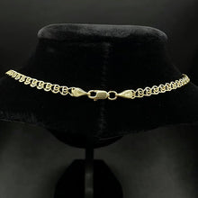 14k yellow gold birdcage link chain