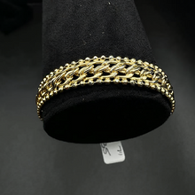 14k yellow gold double circle of life bracelet