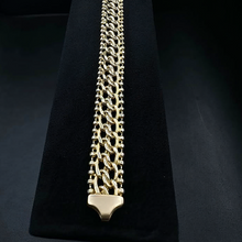 14k yellow gold double circle of life bracelet