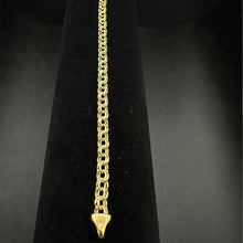 14k gold double link bracelet