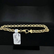 14k gold double link bracelet