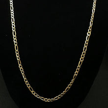14k yellow gold figaro link chain