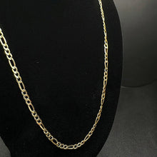14k yellow gold figaro link chain