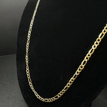 14k yellow gold figaro link chain
