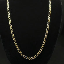 14k yellow gold figaro link chain
