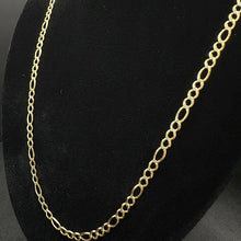 14k yellow gold figaro link chain