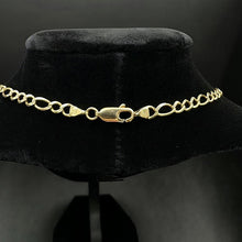 14k yellow gold figaro link chain