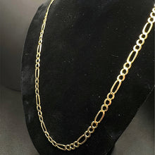 14k figaro link chain