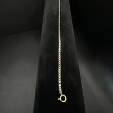 14k gold box link bracelet
