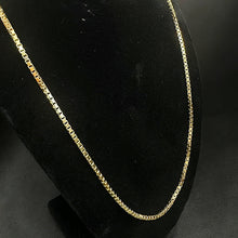 14k gold box link chain