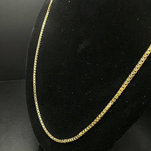 14k gold box link chain