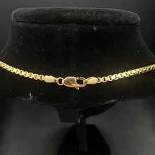 14k gold box link chain