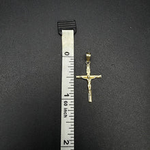 14k yellow gold cross