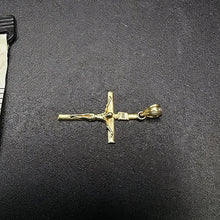 14k yellow gold cross
