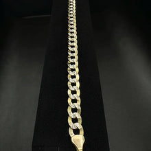 14k gold diamond cut cuban link bracelet
