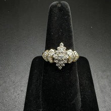 14k gold diamond encrusted ring