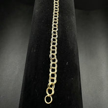 14k gold double link bracelet
