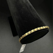 14k gold heart bracelet