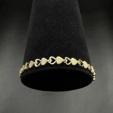 14k gold heart bracelet