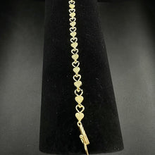 14k gold heart bracelet