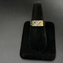 14k gold mens ring w diamonds (4)