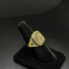 14k gold mens ring w san judas (7.6)