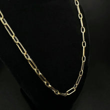14k gold paperclip chain
