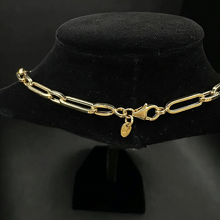 14k gold paperclip chain