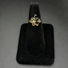 14k gold ring w sapphire stones