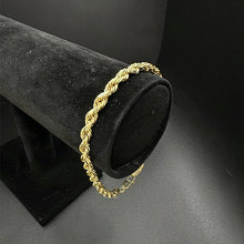 14k gold rope bracelet
