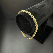 14k gold rope bracelet
