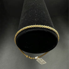 14k gold rope bracelet