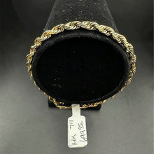 14k yellow gold rope chain, 20