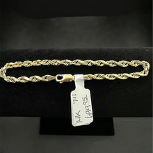 14k yellow gold rope chain, 20
