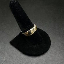 14k gold mens ring w 8 radiant cut diamonds