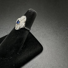 14k gold ring w sapphire stones