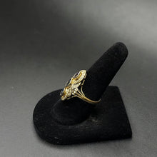 14k gold ring w tanzanite stones