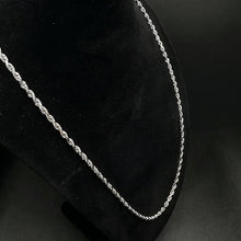 14k white gold rope chain