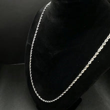 14k white gold rope chain
