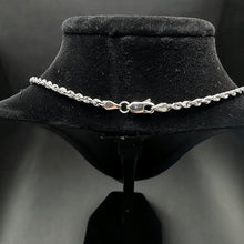 14k white gold rope chain