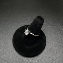 14k white gold tear drop diamond engagement ring w 93pt dia