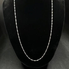 14K white gold chain