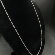 14K white gold chain