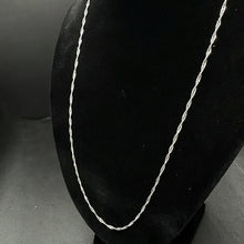 14K white gold chain
